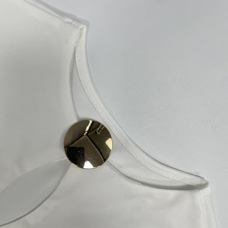 Round-Neck Long-Sleeved Dress