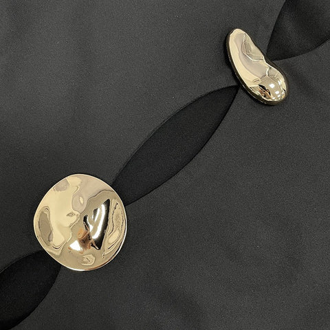 Round-Neck Long-Sleeved Dress