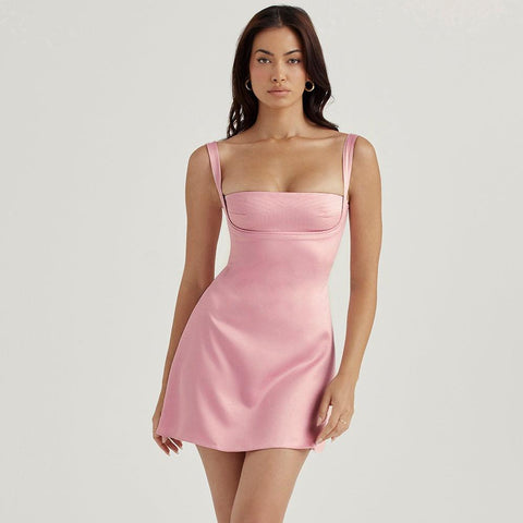 Baby Bella Satin Mini Dress