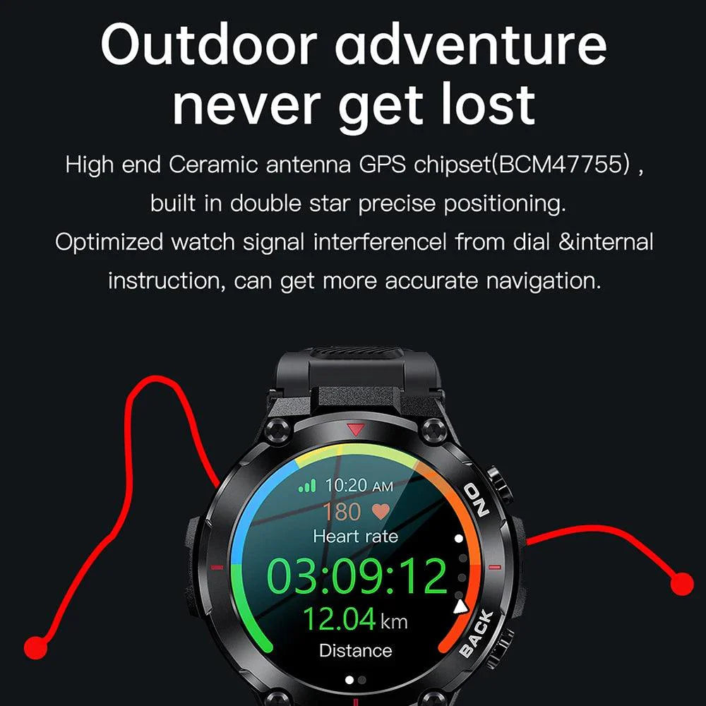 LSW341 Navigator: Stylish GPS Smartwatch