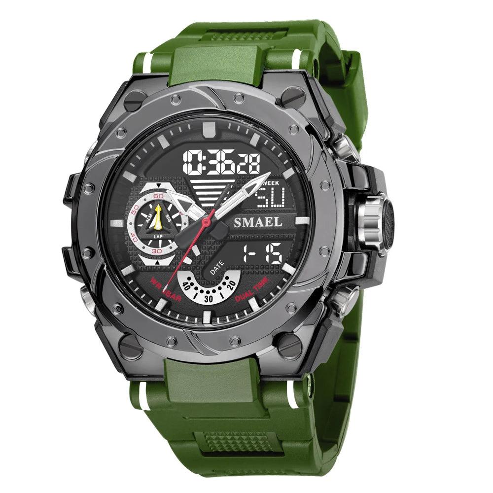 Simple Military Watch MSCWMM36 Sport Waterproof LED Quartz Digital Wristwatch