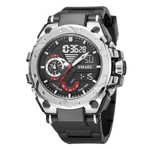 Simple Military Watch MSCWMM36 Sport Waterproof LED Quartz Digital Wristwatch