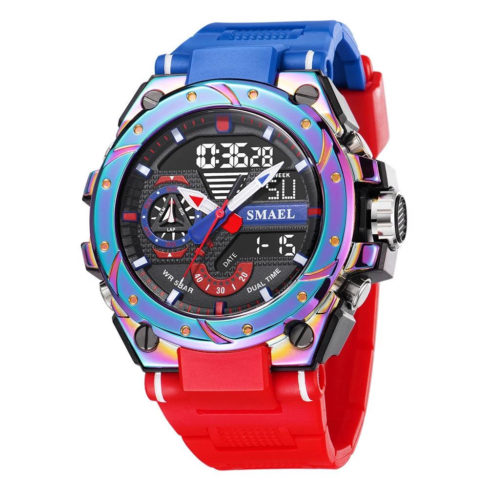 Simple Military Watch MSCWMM36 Sport Waterproof LED Quartz Digital Wristwatch