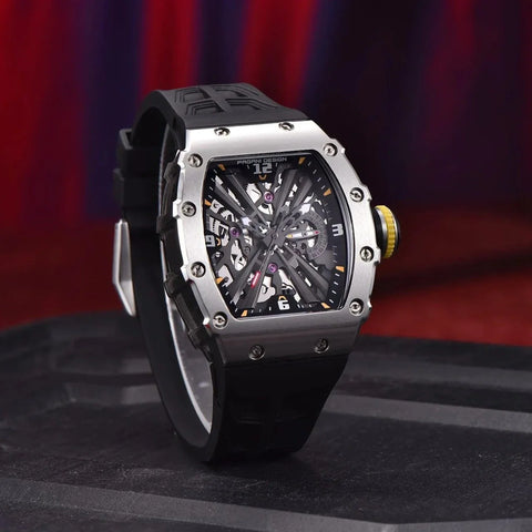 Simple Quartz Skeleton Sport Watch PD-1738 | Waterproof Rectangle Design