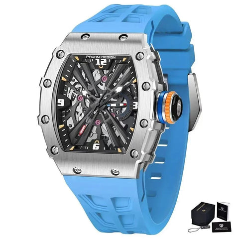 Simple Quartz Skeleton Sport Watch PD-1738 | Waterproof Rectangle Design