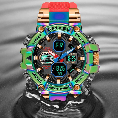 Simple Watch MSCWDD16  Waterproof Sport Dual Display Wristwatch Fashion