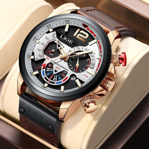 Simple Watches 7TS0313 Casual Leather Sport Waterproof Quartz