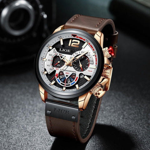 Simple Watches 7TS0313 Casual Leather Sport Waterproof Quartz