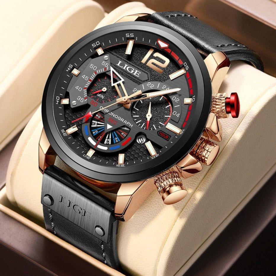 Simple Watches 7TS0313 Casual Leather Sport Waterproof Quartz