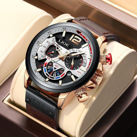 Simple Watches 7TS0313 Casual Leather Sport Waterproof Quartz