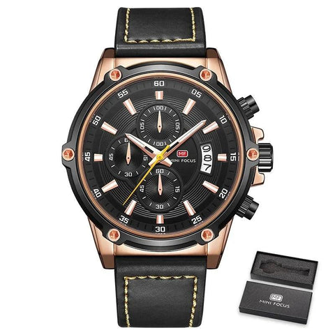 Watches Top Watch Men Waterproof Leather Strap ASCW223