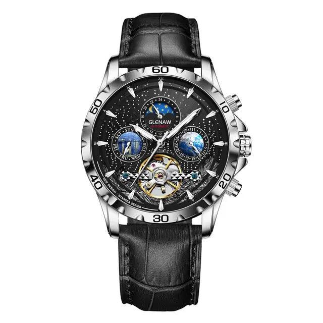 MSW8916 Simple Watch - Starry Sky Moon Phase Mechanical Watches