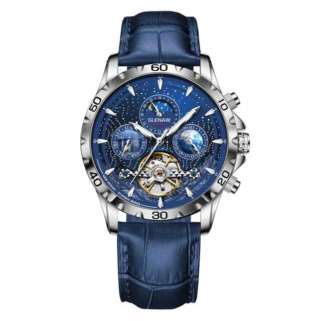 MSW8916 Simple Watch - Starry Sky Moon Phase Mechanical Watches