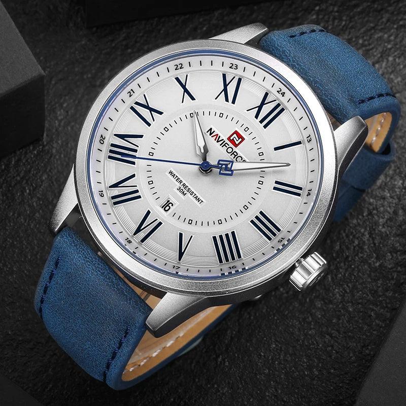 NF9126 Simple Watch - Leather Strap Sports Quartz Wristwatch