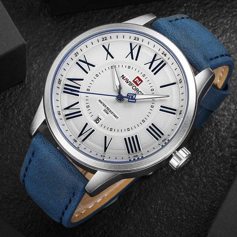 NF9126 Simple Watch - Leather Strap Sports Quartz Wristwatch