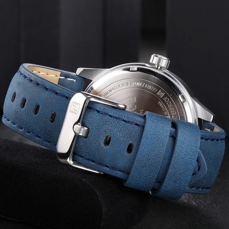 NF9126 Simple Watch - Leather Strap Sports Quartz Wristwatch