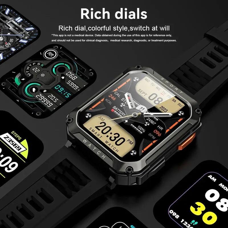 Outdoor Military Sport: T8 PRO Smartwatch Wristwatch