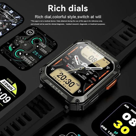 Outdoor Military Sport: T8 PRO Smartwatch Wristwatch