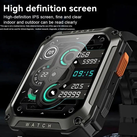 Outdoor Military Sport: T8 PRO Smartwatch Wristwatch