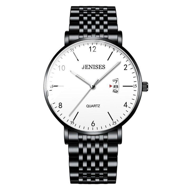 Quartz Simple Watches 1JWS0125 Stainless Steel Business Wristwatch