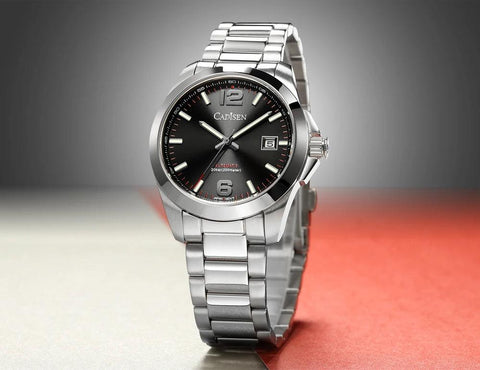 SCWMASD37 Simple Watches Stainless Steel Mechanical Automatic Wristwatch