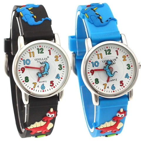 Silicone Simple Cheap Watches Children Kids Girls Dinosaur Cartoon A30