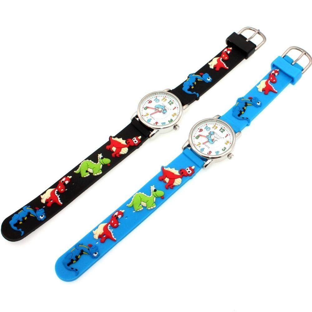 Silicone Simple Cheap Watches Children Kids Girls Dinosaur Cartoon A30