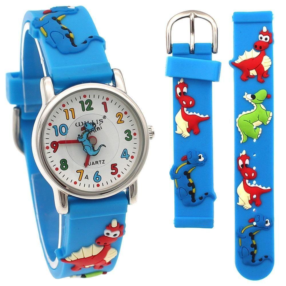 Silicone Simple Cheap Watches Children Kids Girls Dinosaur Cartoon A30