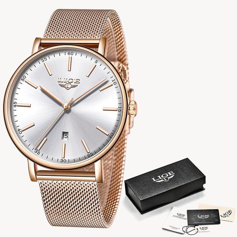 Simple Cheap Watches For Waterproof Gold Quartz Stainless Steel 2021