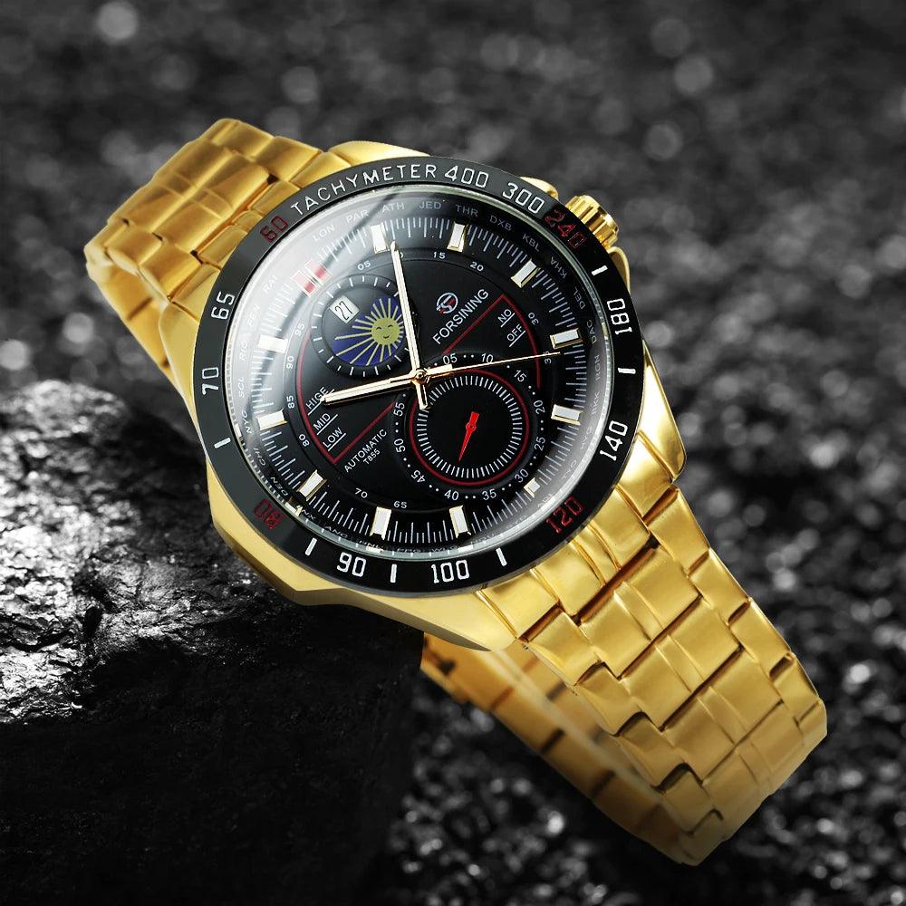 Simple Watches For Sport Golden SL-9062