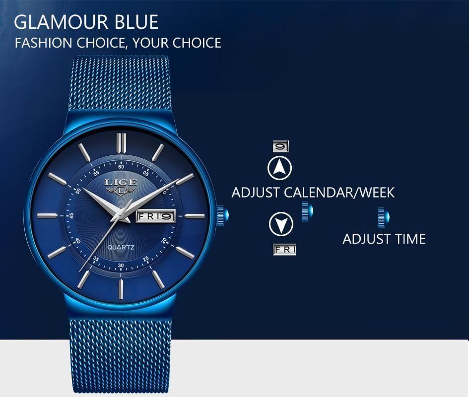 Simple Watches For Waterproof 2021 Blue Quartz #9949