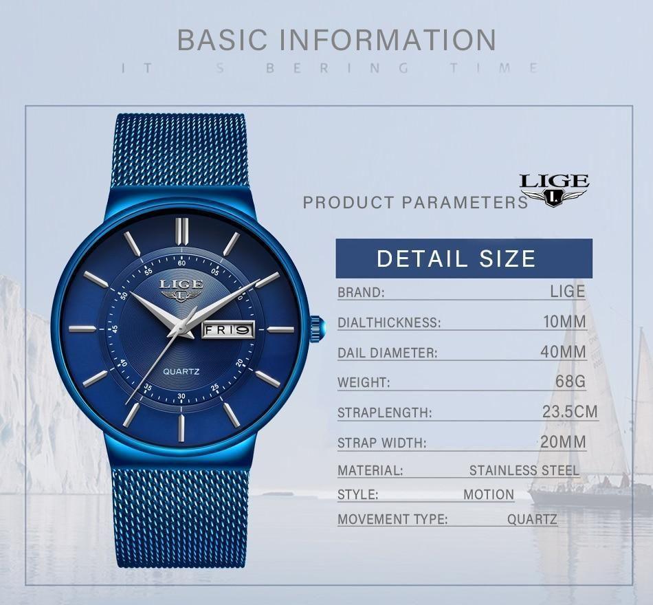 Simple Watches For Waterproof 2021 Blue Quartz #9949