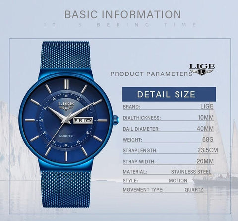 Simple Watches For Waterproof 2021 Blue Quartz #9949