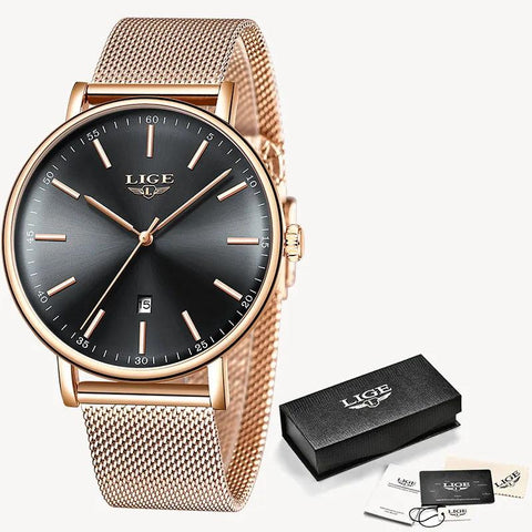 Simple Watches For Quartz Casual Mesh 9908