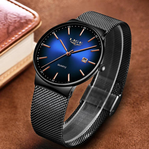 Simple Watches For s Mesh Belt Ultra-thin Stainless Steel Quartz 9934