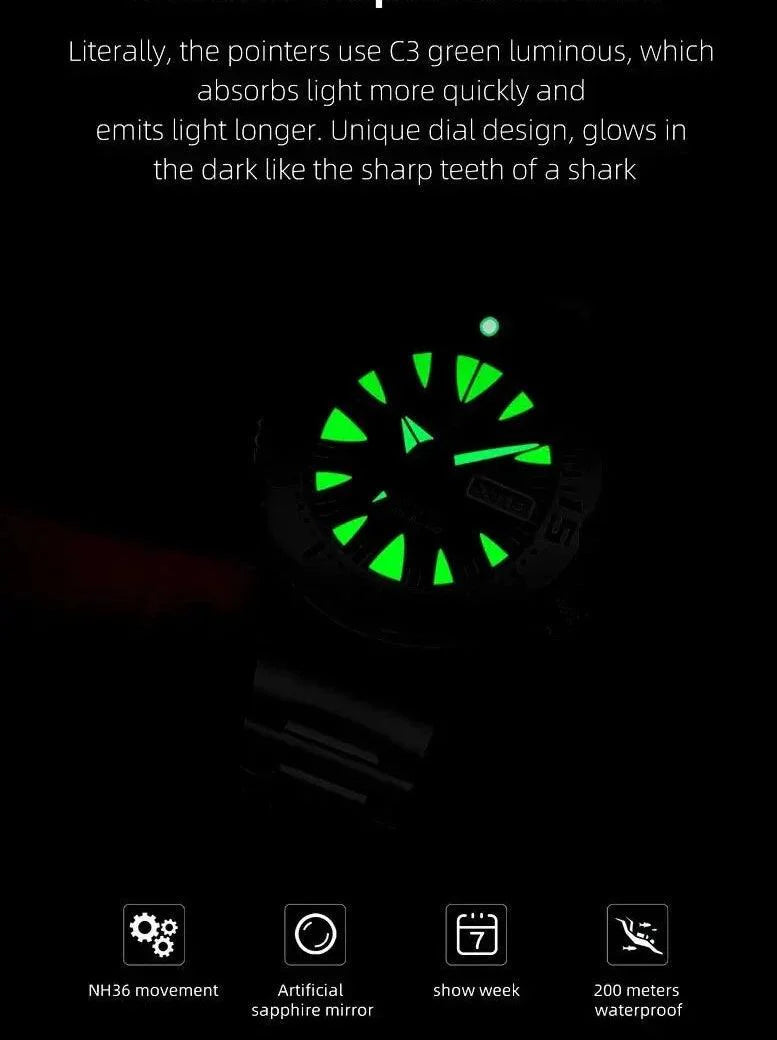 SK01 Simple Watch - Monster V2 - Stainless Steel Automatic Mechanical Wristwatch