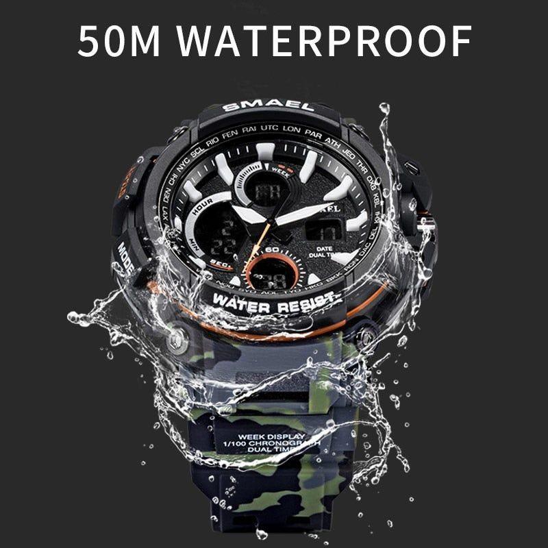 Sport Watches Waterproof Men Watch LED Digital Watch Military Male Clock 1708B Men Watch