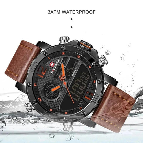 Sports Leather Waterproof Quartz - Simple Watch RX426