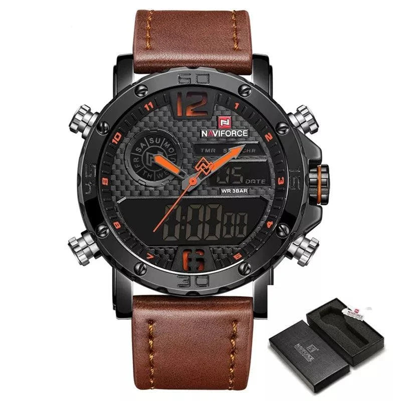 Sports Leather Waterproof Quartz - Simple Watch RX426