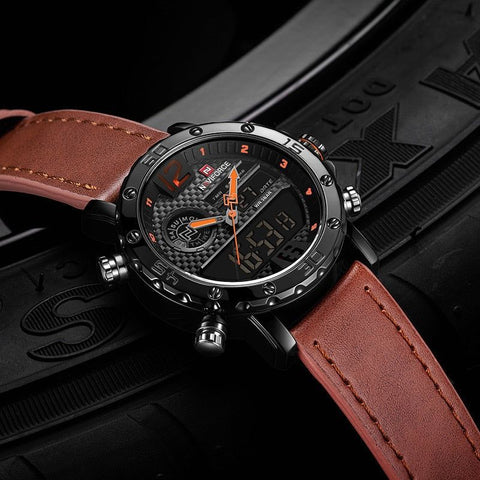 Sports Leather Waterproof Quartz - Simple Watch RX426