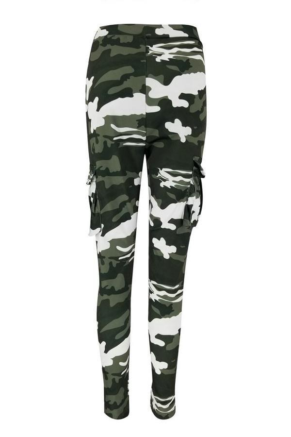 Tight Camouflage Printed Casual Trousers