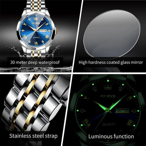 TSW1 Simple Watch - Rhombus Mirror Quartz Wristwatch