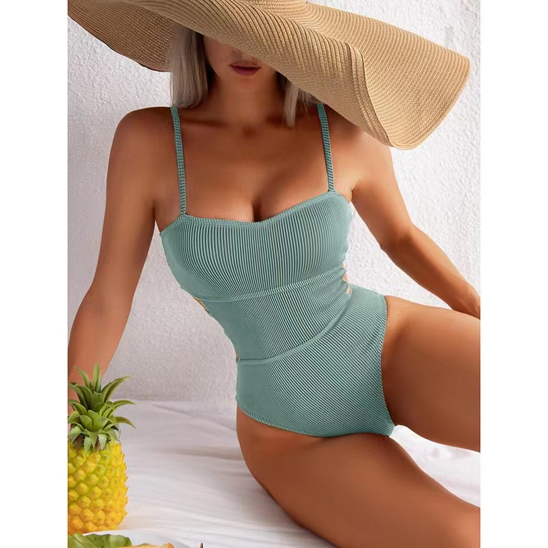 Alyssa Ribbed One Piece Swimsuit