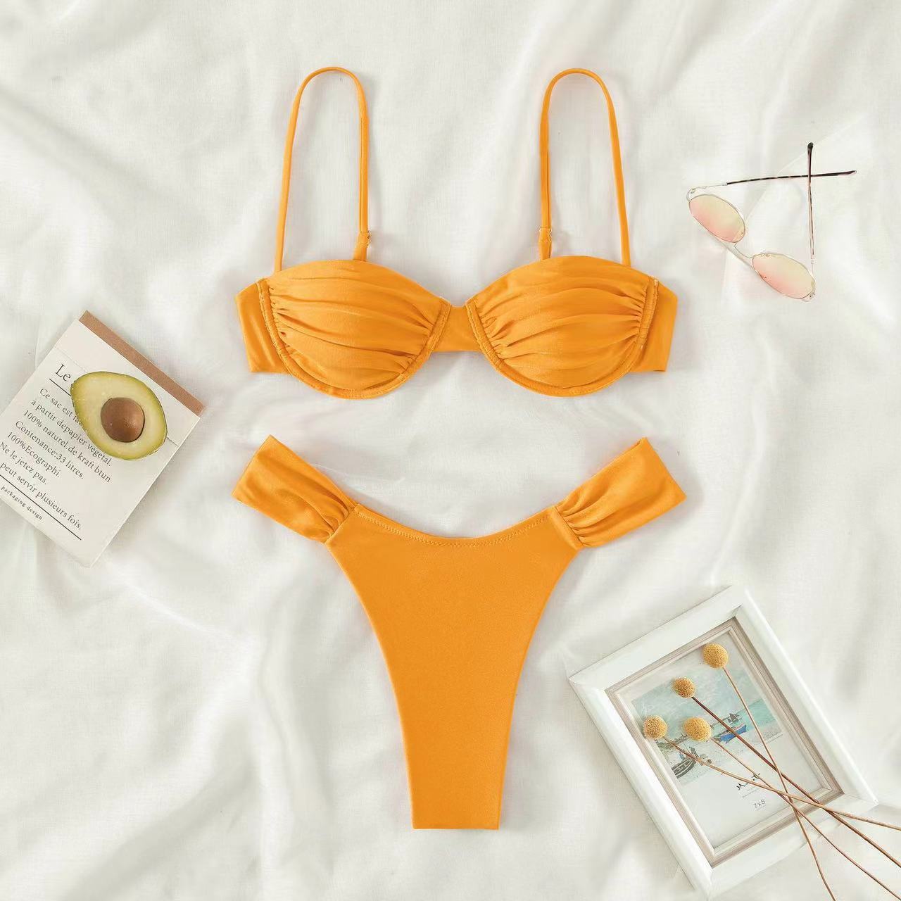 Paris Solid Push Up Bikini