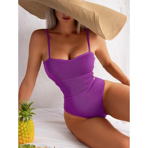 Alyssa Ribbed One Piece Swimsuit