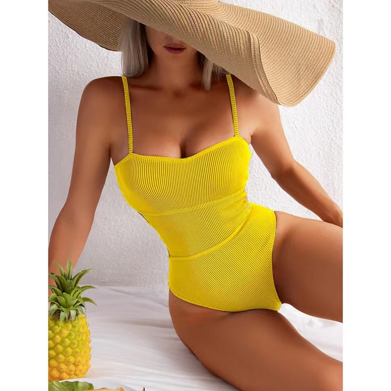 Alyssa Ribbed One Piece Swimsuit