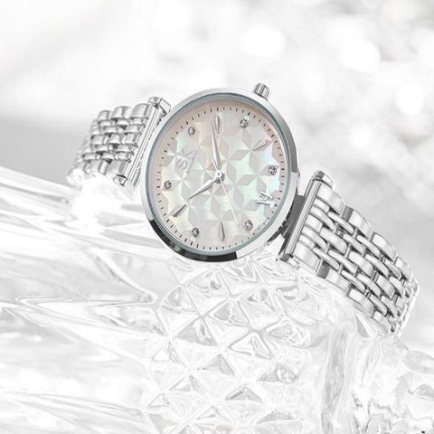 Simple Watch Silver Classical Wristwatch K0136