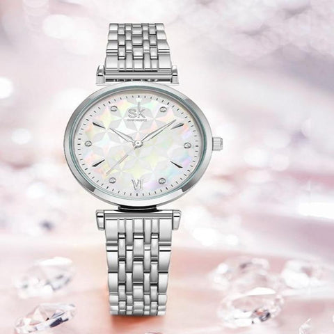 Simple Watch Silver Classical Wristwatch K0136