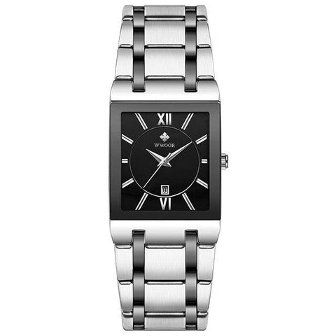 Simple Watches GSCW1eQ09 Stainless Steel Square Dress Quartz