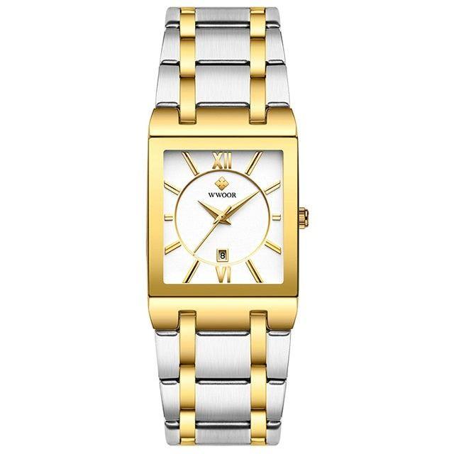 Simple Watches GSCW1eQ09 Stainless Steel Square Dress Quartz